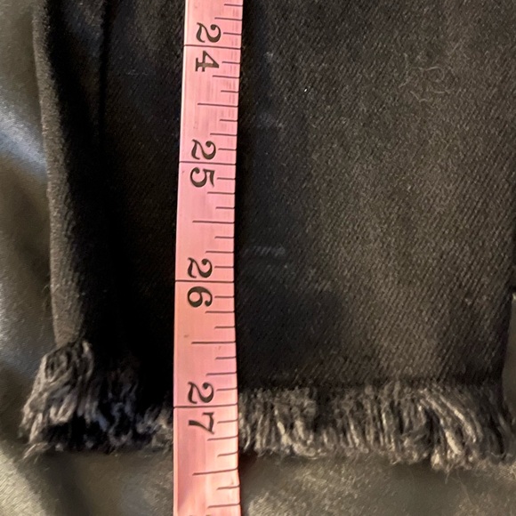 Free People We the free hi rise skinny distressed hem jeans ink black size 26 - Picture 14 of 14